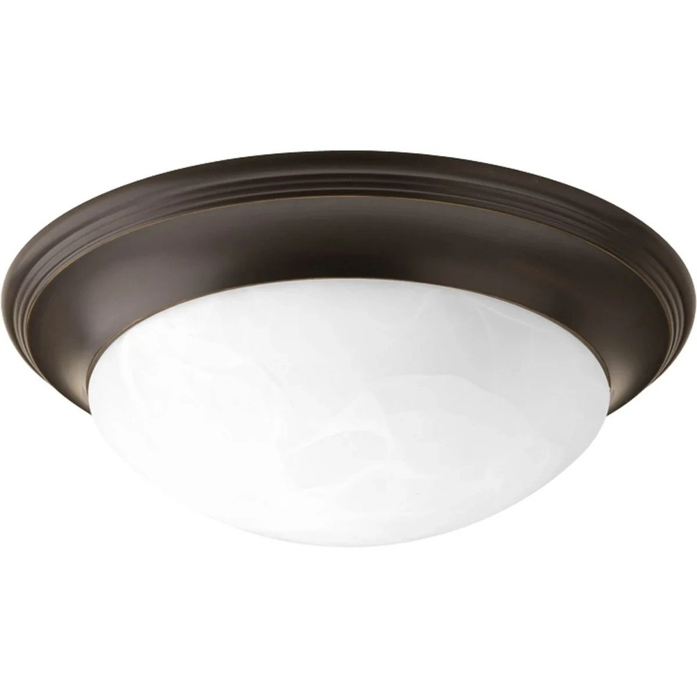 Progress Lighing -  Two-Light Alabaster Glass 14" Close-to-Ceiling - P3689-20